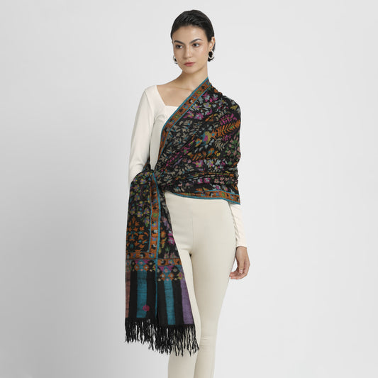 Kani Black Shawl