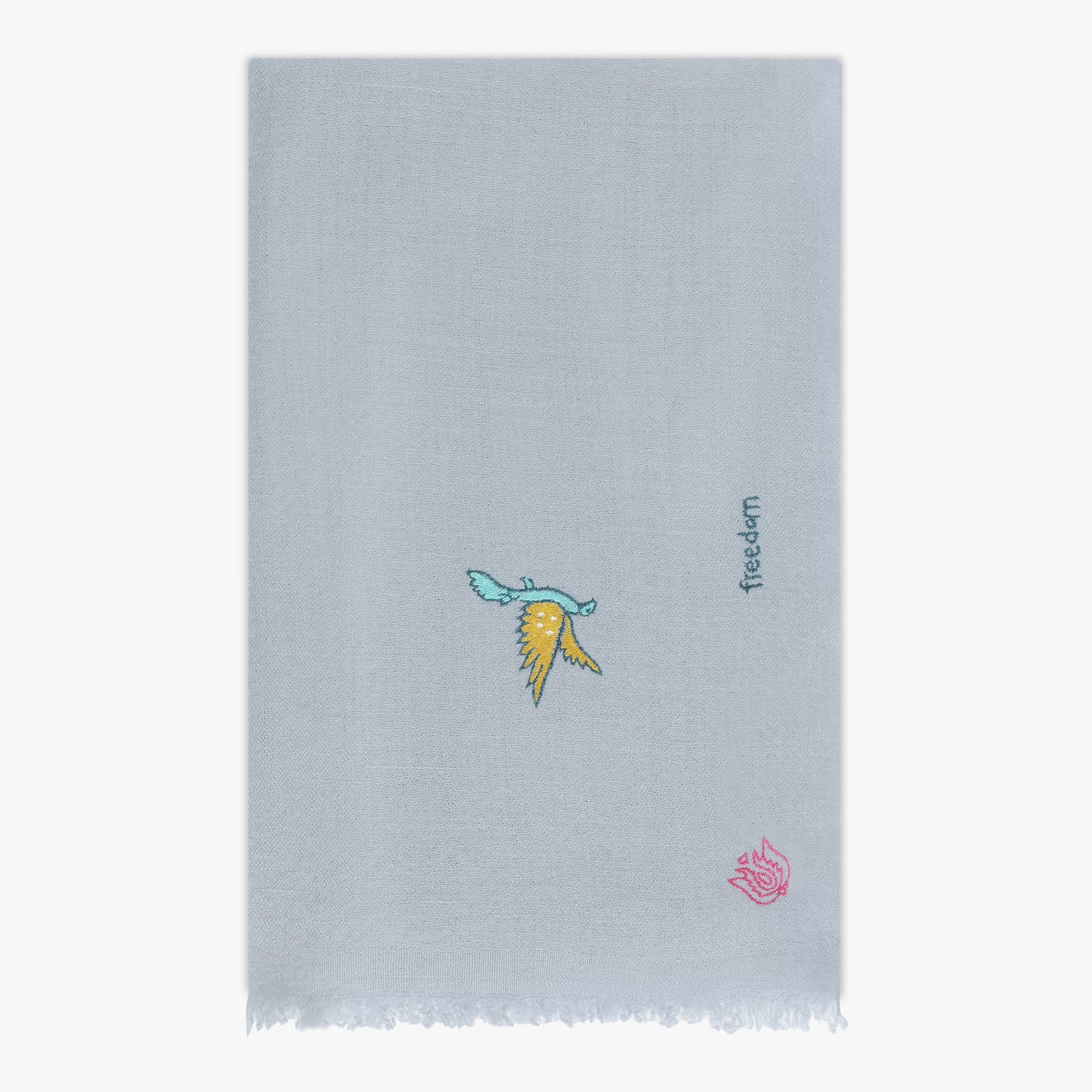 Minimal Embroidery Freedom Blue Dove ST