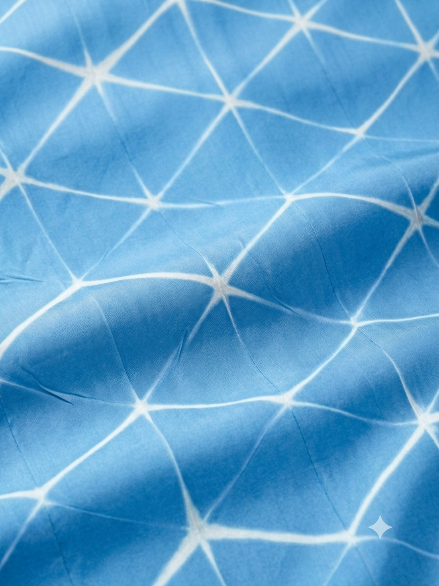 The Imprint of the Folds – Sky Blue Kaftan