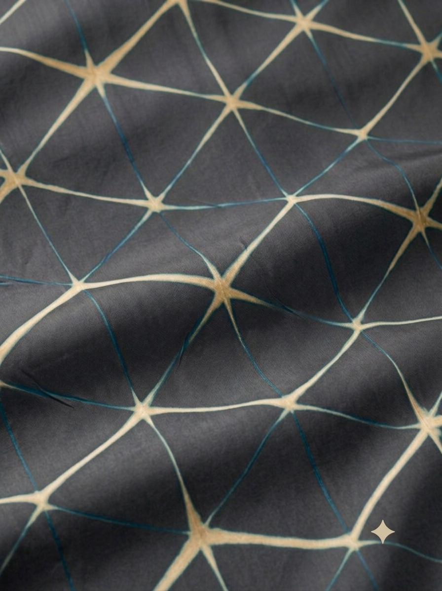 The Imprint of the Folds - Ombré Black Kaftan