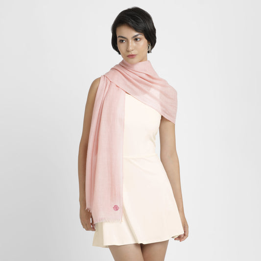 Double Weave Cameo Rose Stole