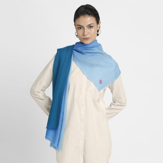 Dip Dye Blue Stole