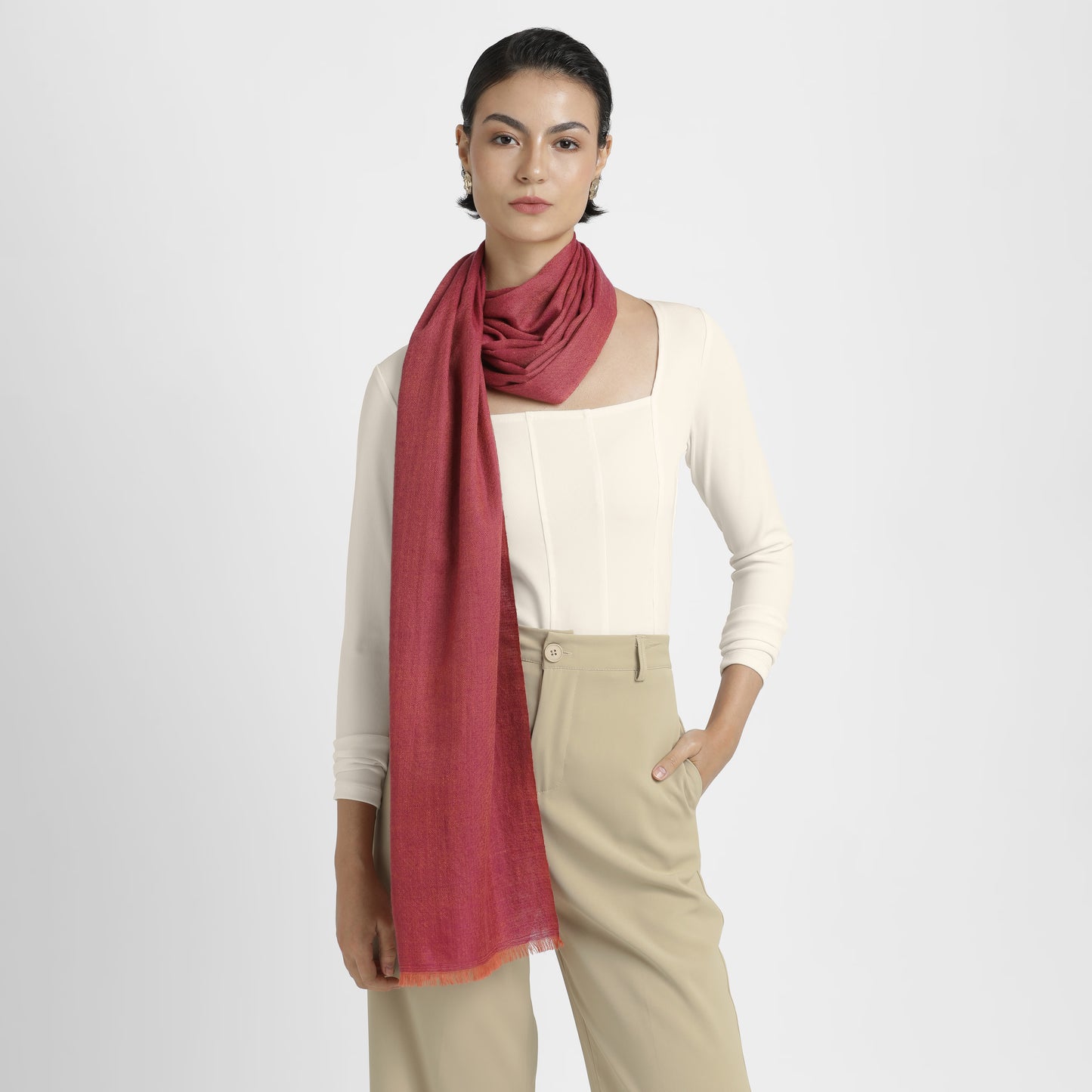 Double Weave Coral Berry ST