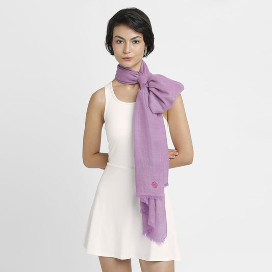 Double Weave Purple Stole