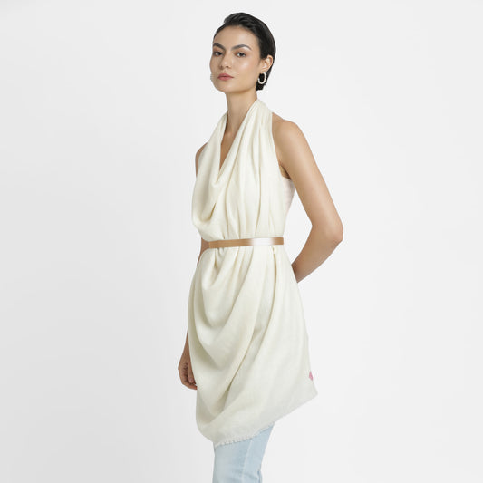 Incredible Colors Ivory Shawl