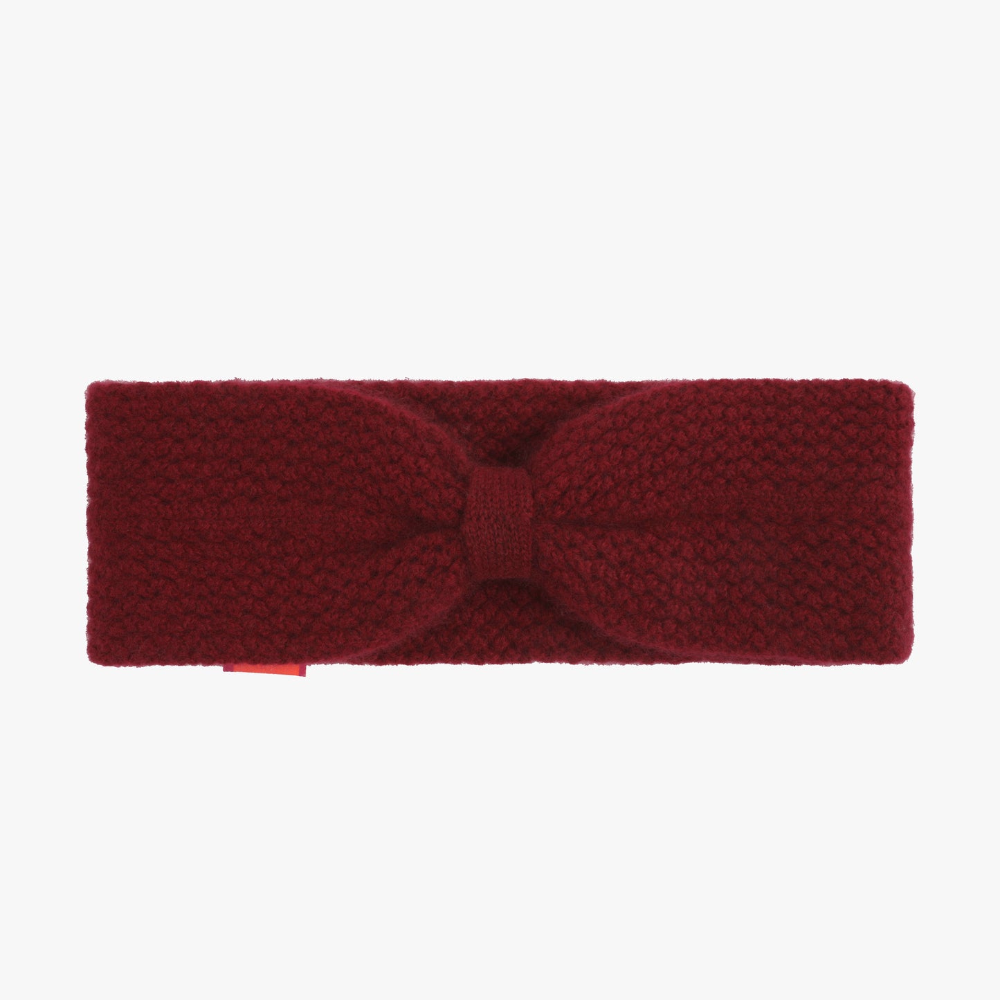 Headband Knit Bow-tie Burgundy