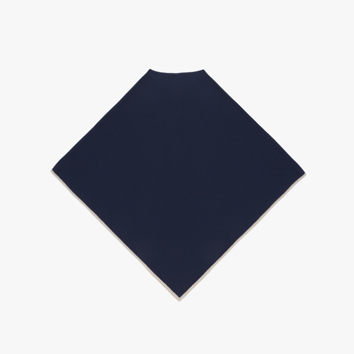 Poncho Blue Natural Border