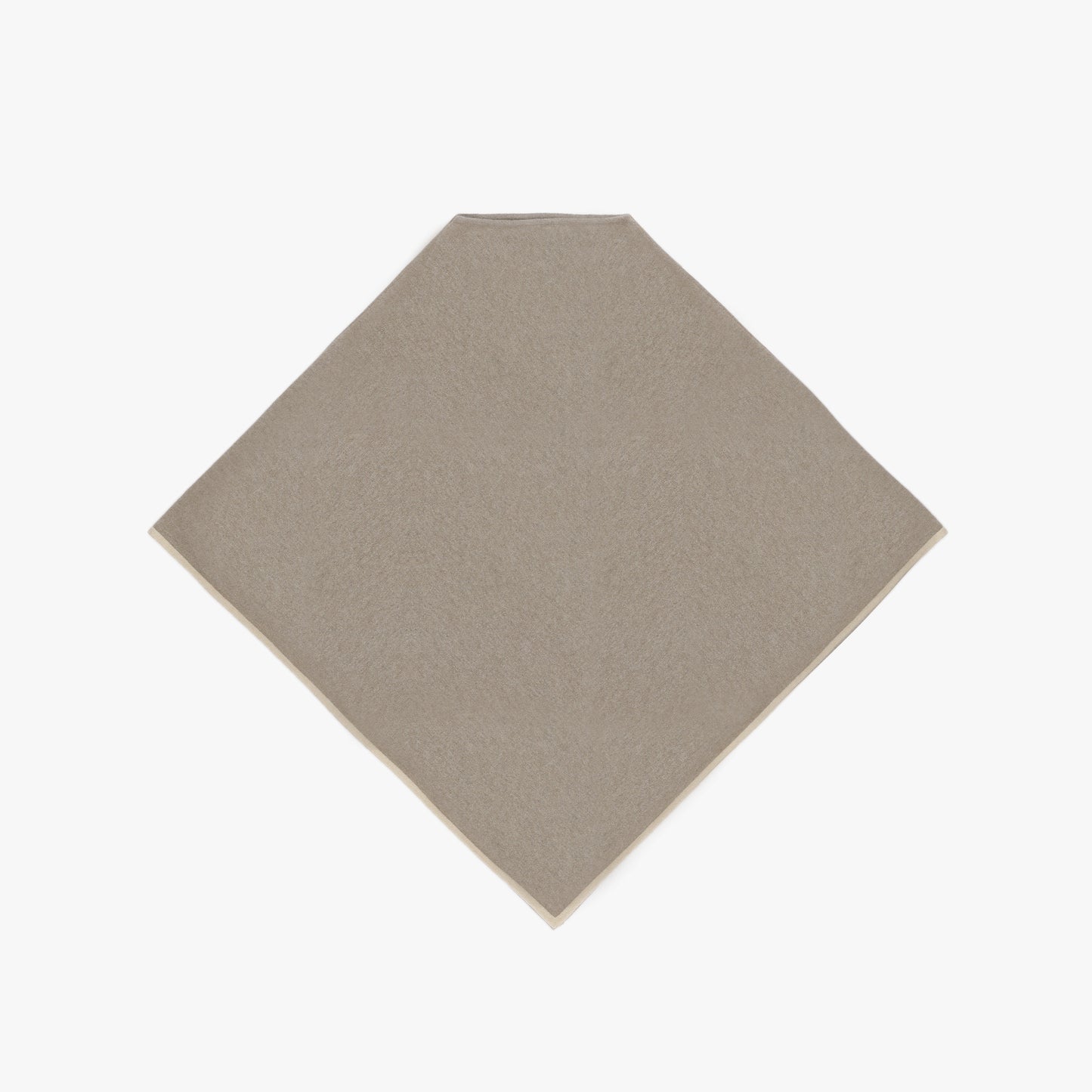 Poncho Natural Ivory Border