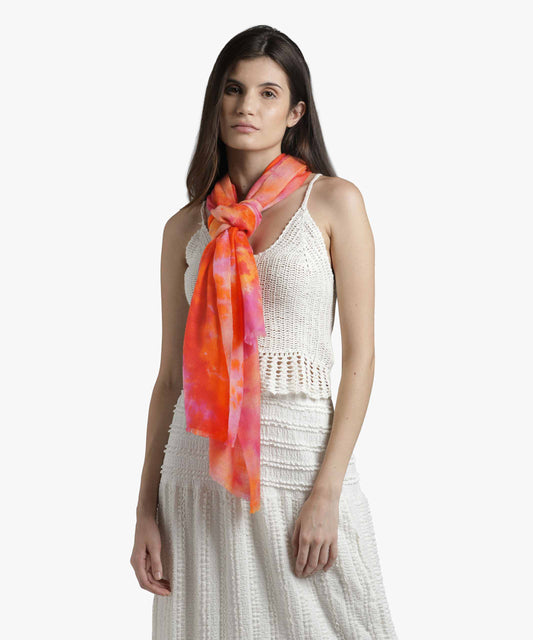 Batik Pink/Orange Stole