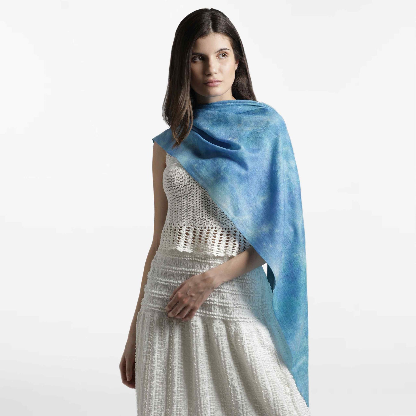 Batik Blue Stole
