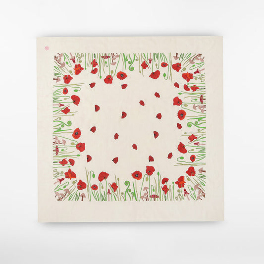 Poppy Jaali Carre Ivory