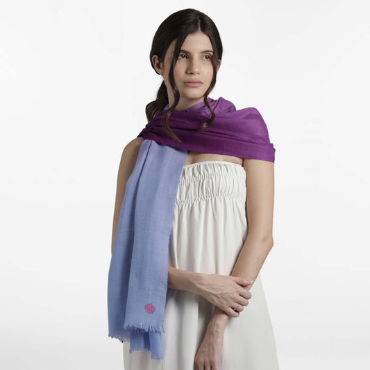 Dip Dye Violet Stole