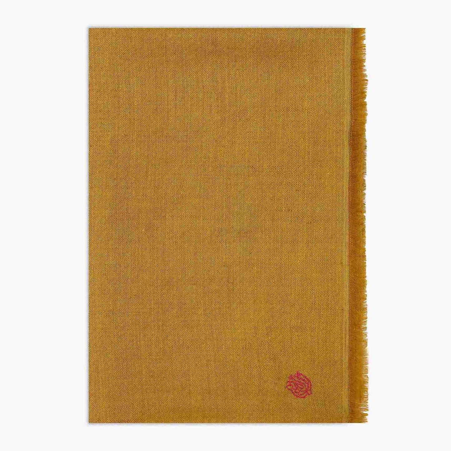 Double Weave Mustard Shawl