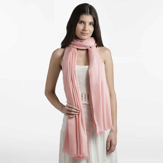 Double Weave Cameo Rose Shawl