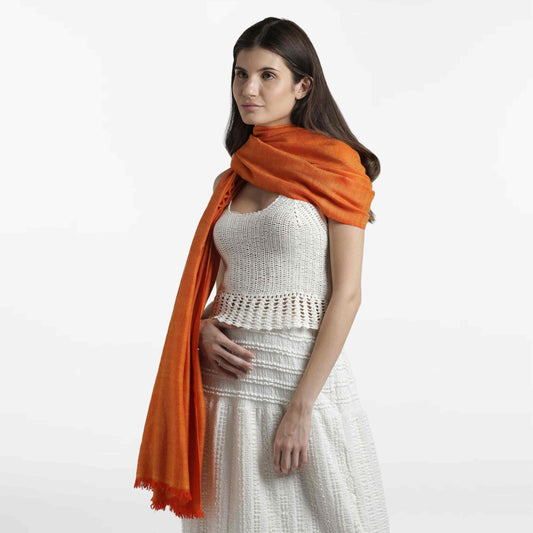 Double Weave Mango Shawl