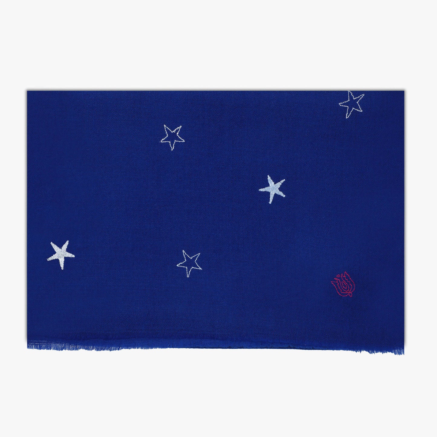 Stars Royal Blue Butidar Stole