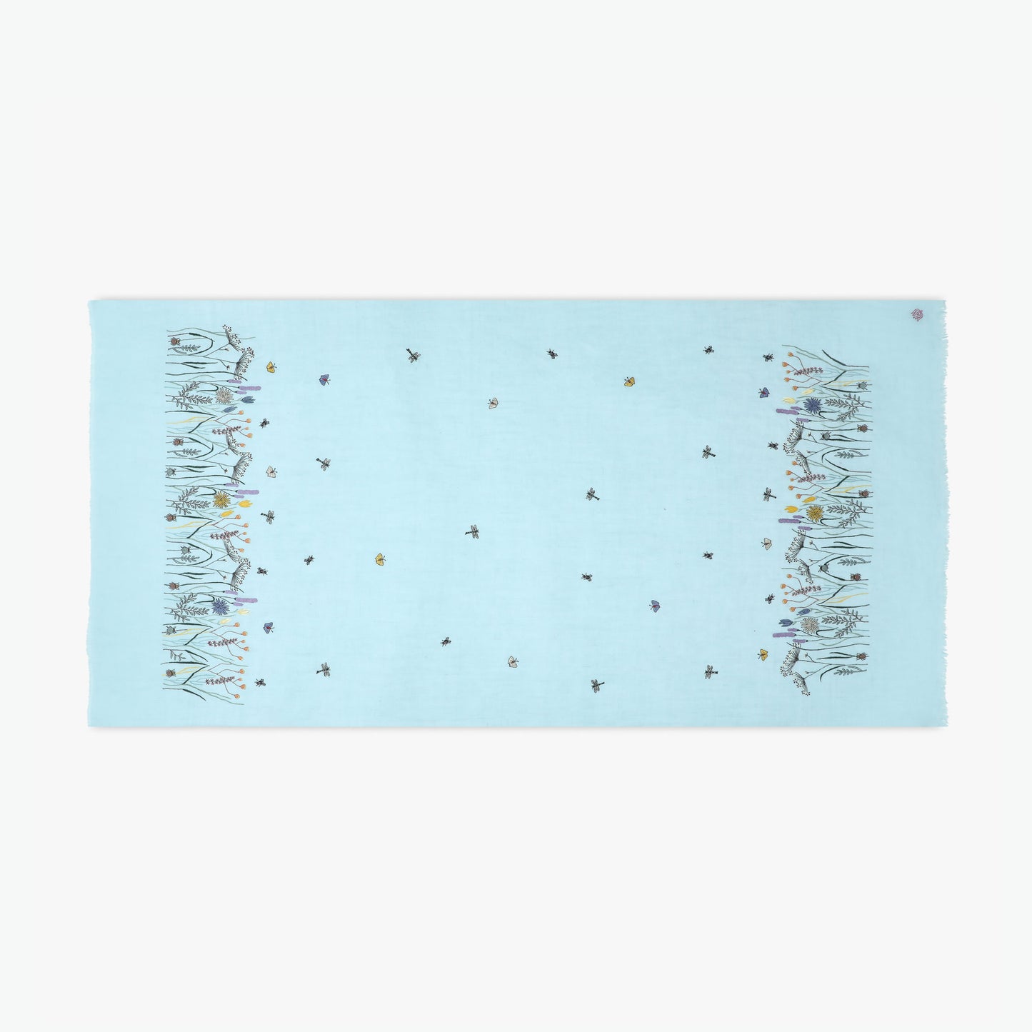 Meadow Baby Blue Vertical Shawl