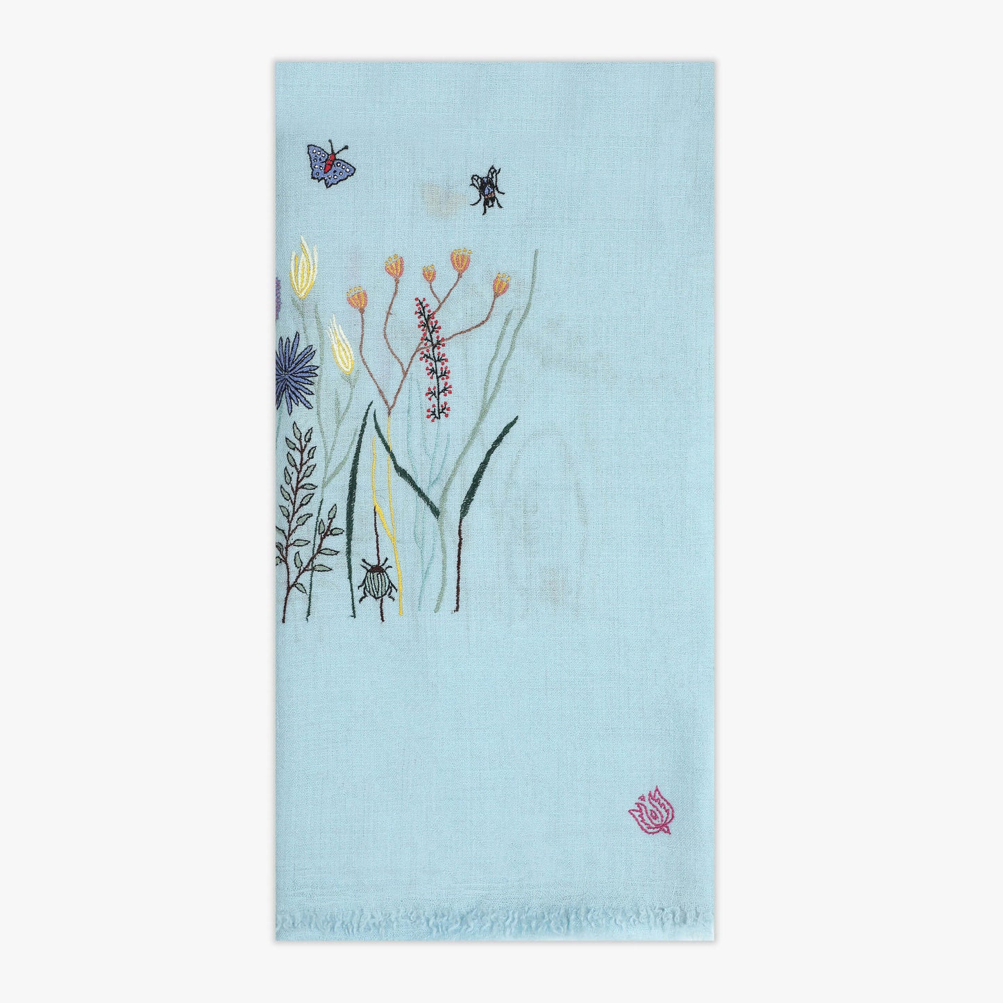 Meadow Baby Blue Vertical Shawl