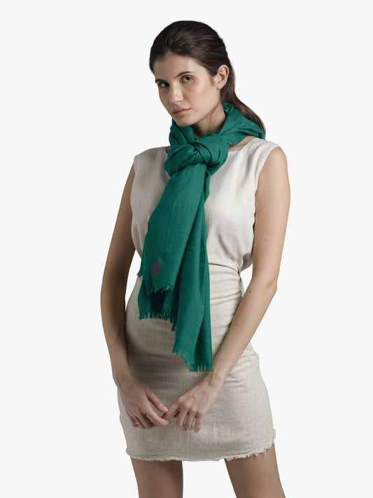 Incredible Colors Emerald Green Shawl
