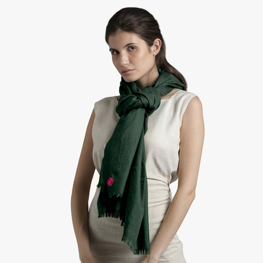 Incredible Colors Sapin Green Shawl