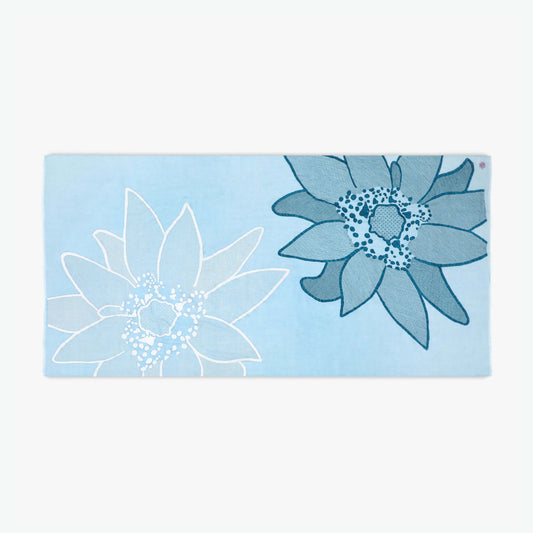 Macro Flowers Baby Blue Shawl