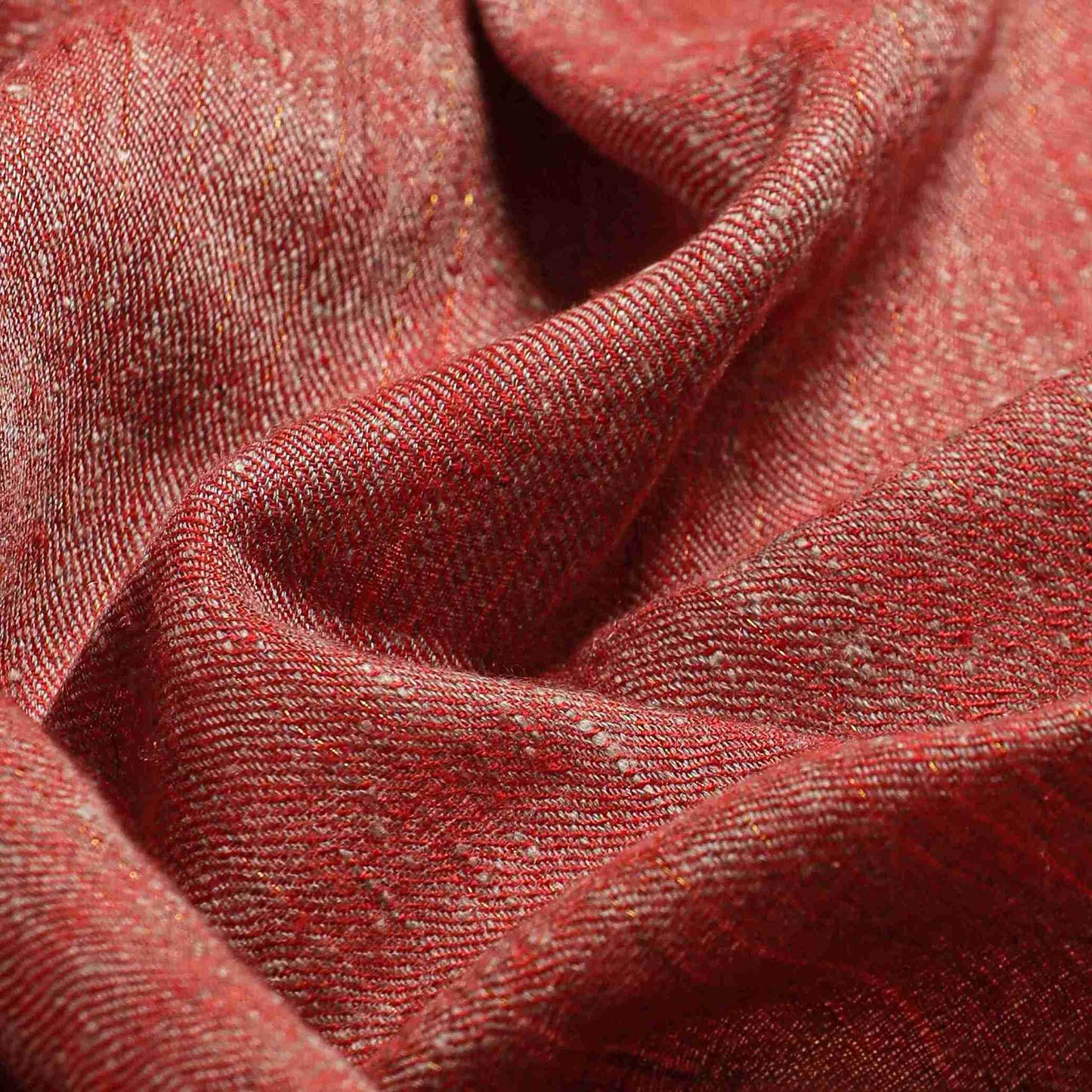 Zari Red Natural with Gold Thread Stole