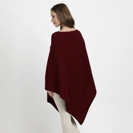 Poncho Classic Burgundy S/M