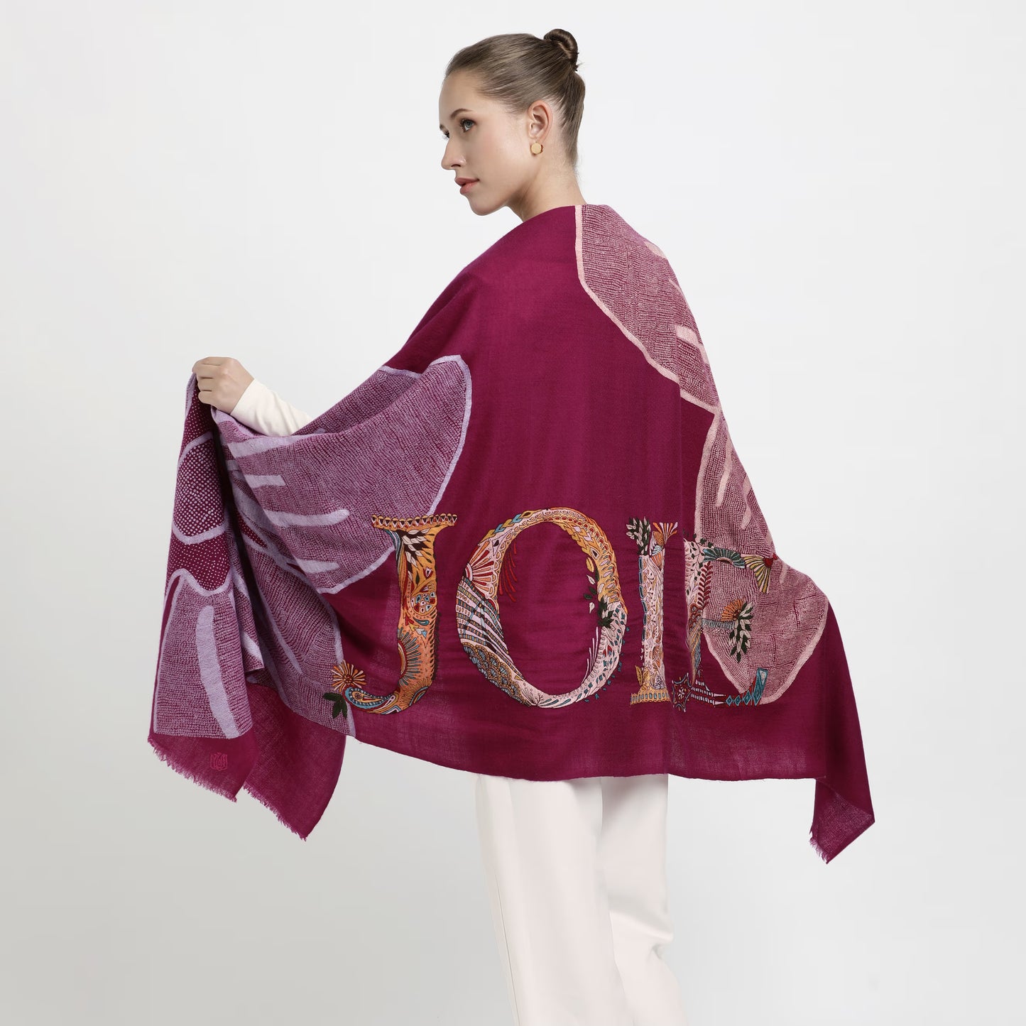 Macro Flowers Purple Joy Shawl