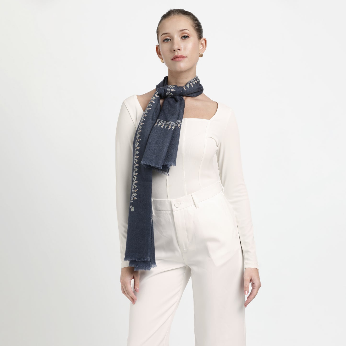 Hashidar FW25 Anthracite Stole