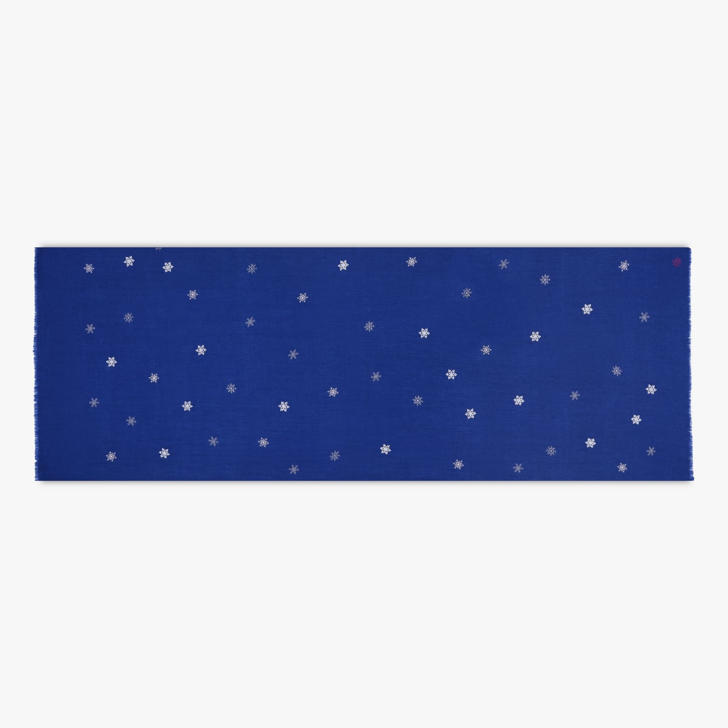 Snow Flakes All Over Royal Blue Stole