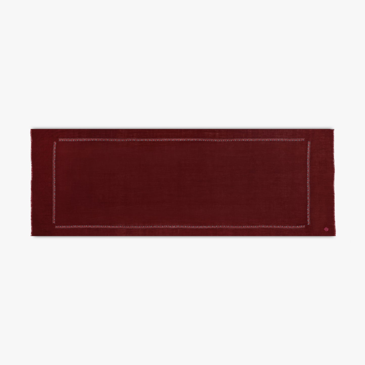 Hashidar Burgundy Stole