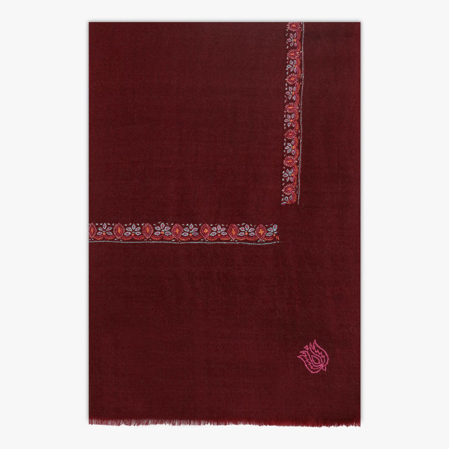 Hashidar Burgundy Stole