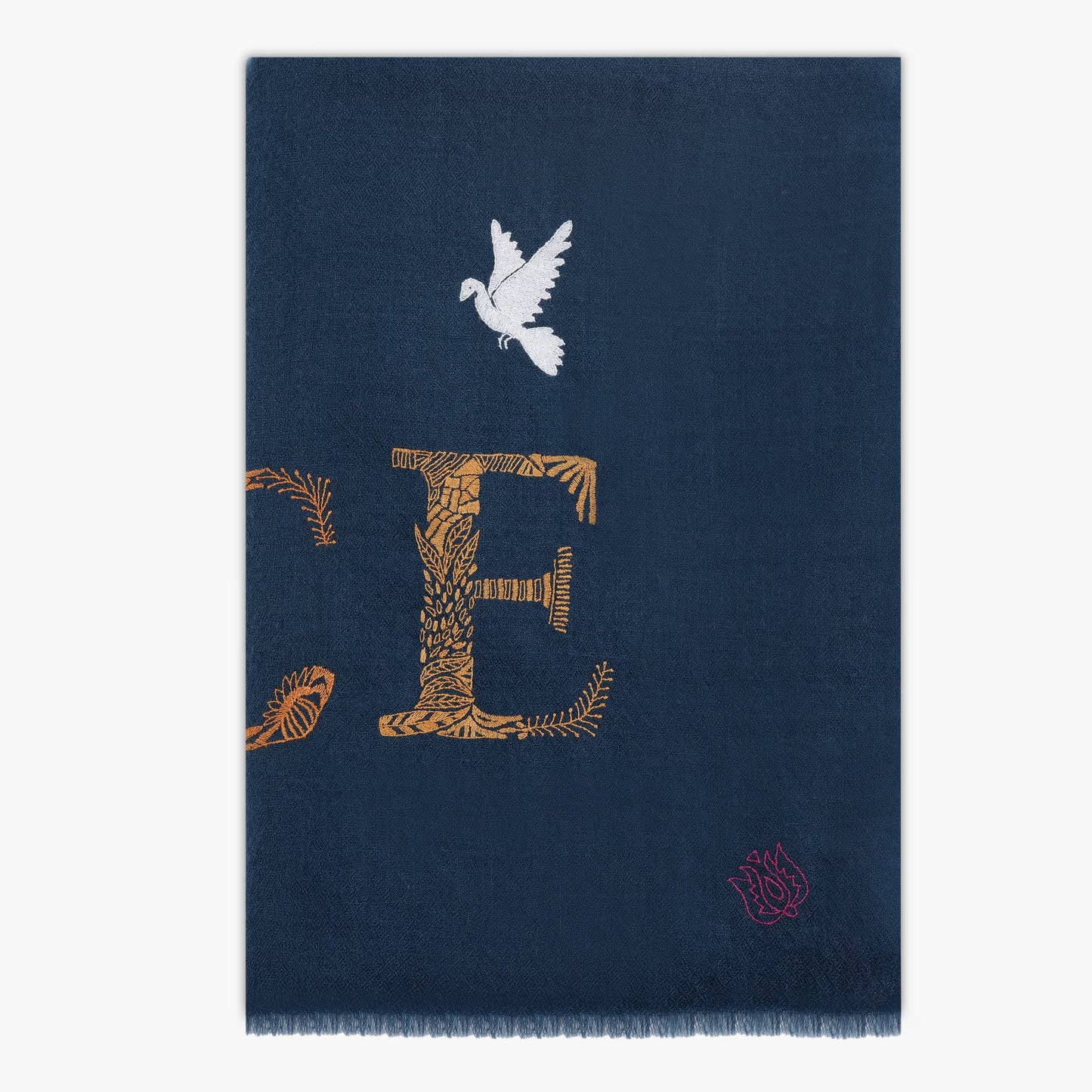Peace Antique Blue Stole