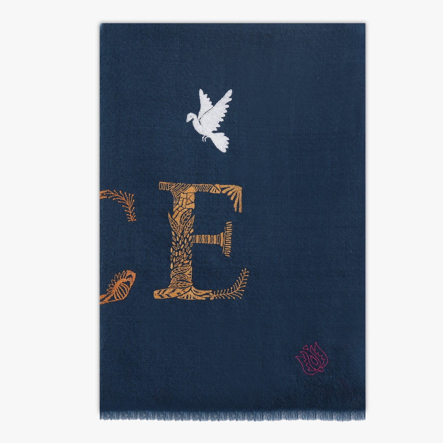 Peace Antique Blue Stole