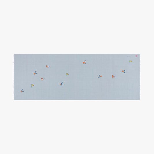Minimal Embroidery Freedom Blue Dove ST
