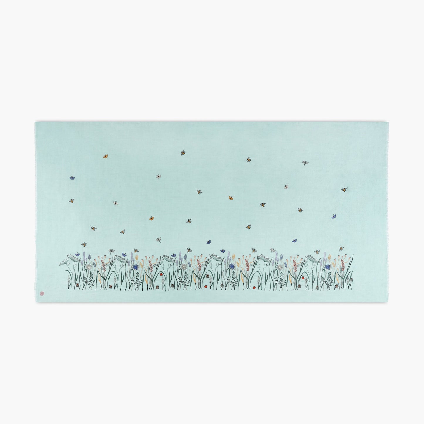Meadow Baby Blue Vertical Shawl