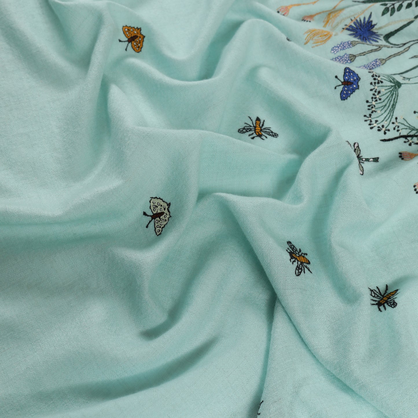 Meadow Baby Blue Vertical Shawl