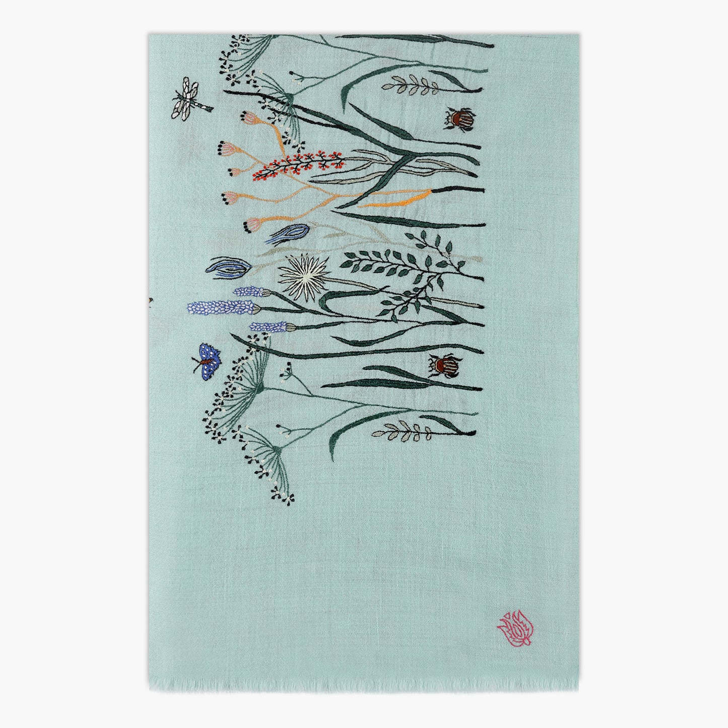 Meadow Baby Blue Vertical Shawl