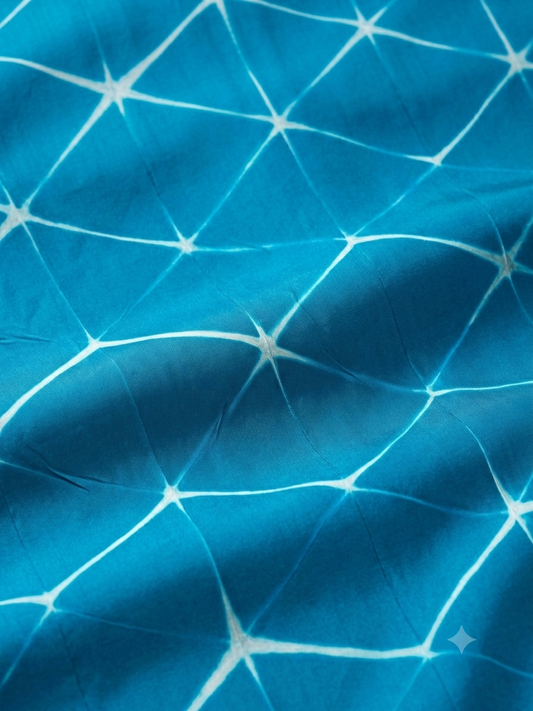 The Imprint of the Folds – Indigo Blue Kaftan