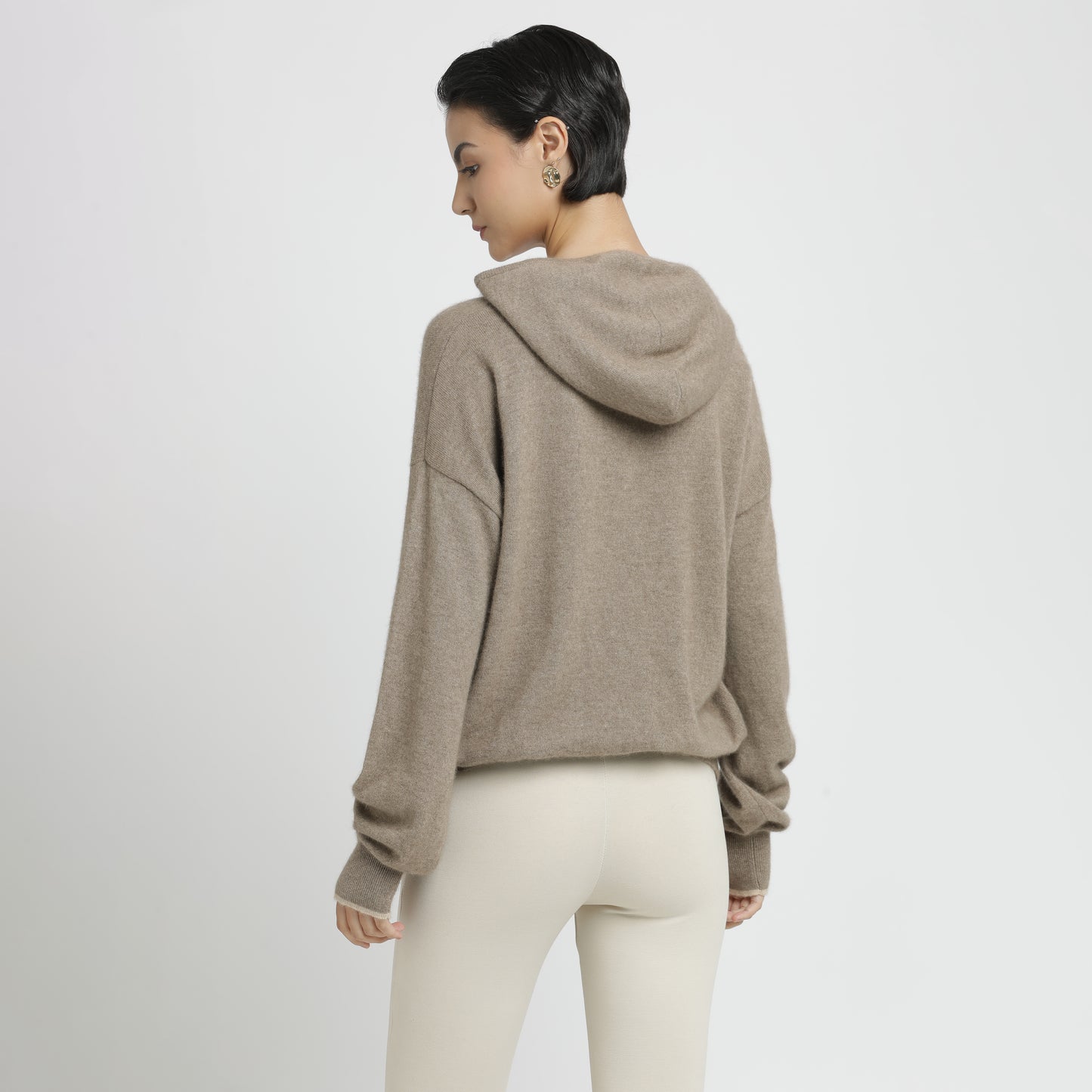 Embroidered Hoodie Natural Joy S/M