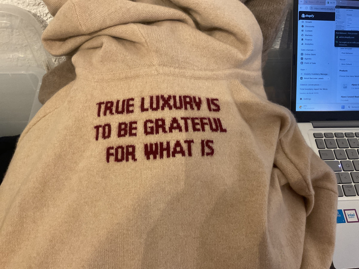 Hoodie GRATEFUL Ivory S/M