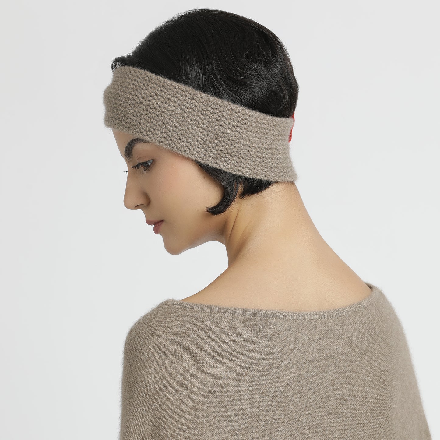 Headband knit bow-tie Natural