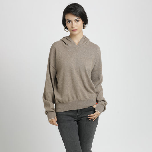 Hoodie Grateful Dark Beige S/M