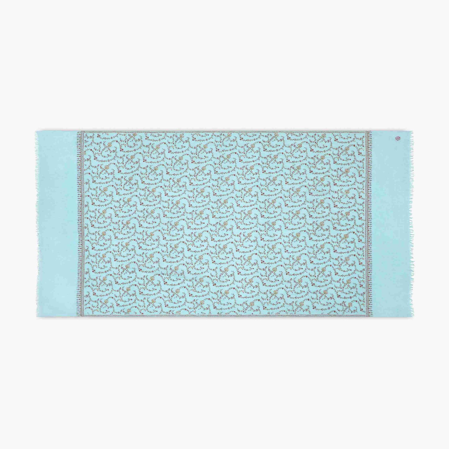 Jaali Light Blue Shawl