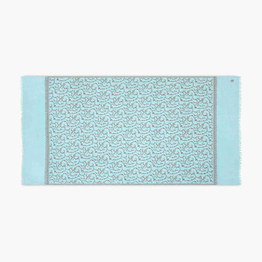 Jaali Light Blue Shawl