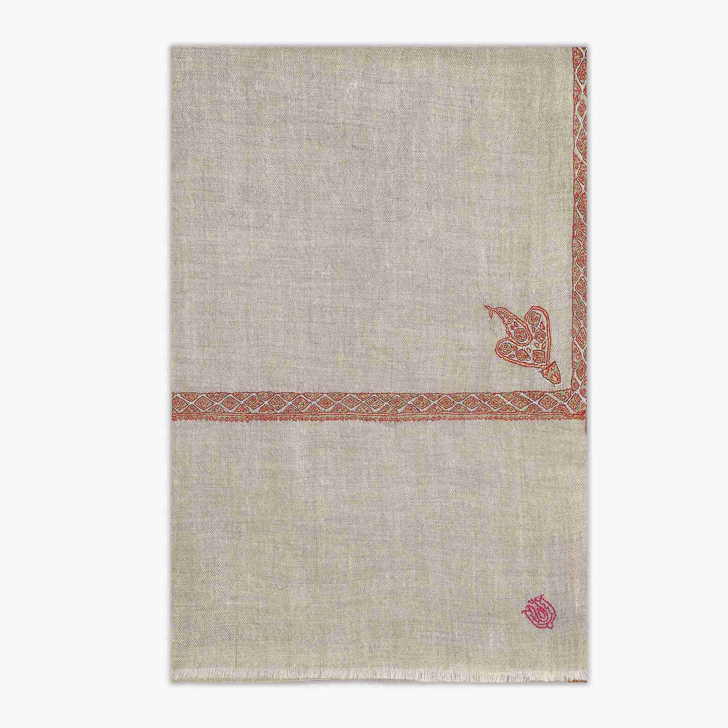 Hashidar Natural Beige Stole