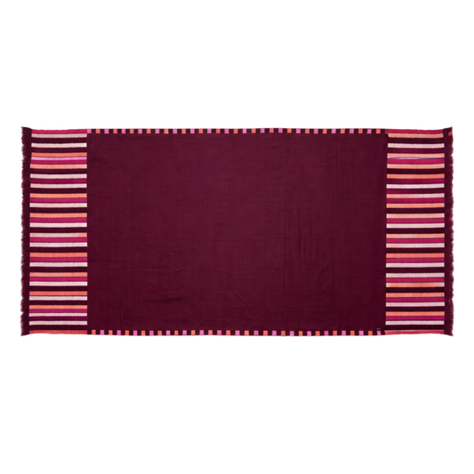 Fringes Plum Stole