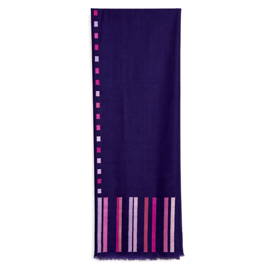 Fringes Purple Stole