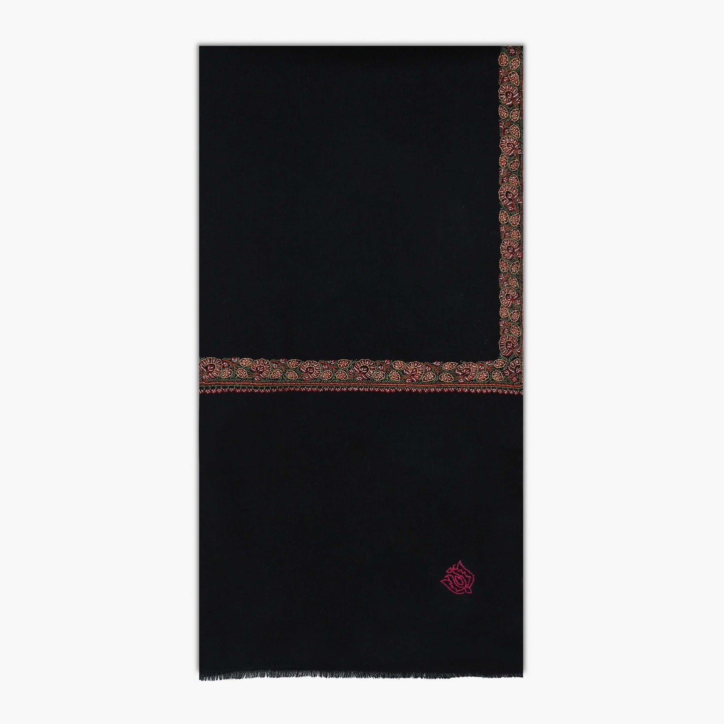 Hashidar Black Shawl