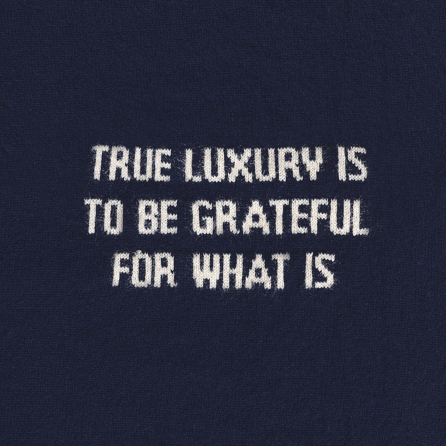 Embroidered Hoodie Navy Blue Hope S/M